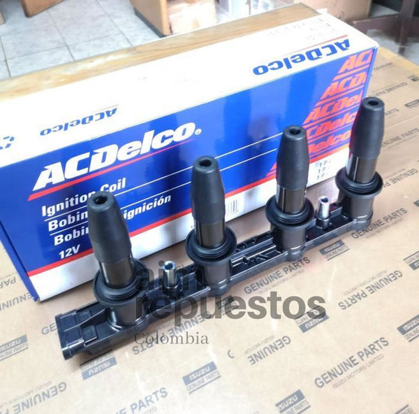 Bobina Chevrolet Sonic y Tracker + 4 Bujias acdelco - Aim Repuestos Colombia