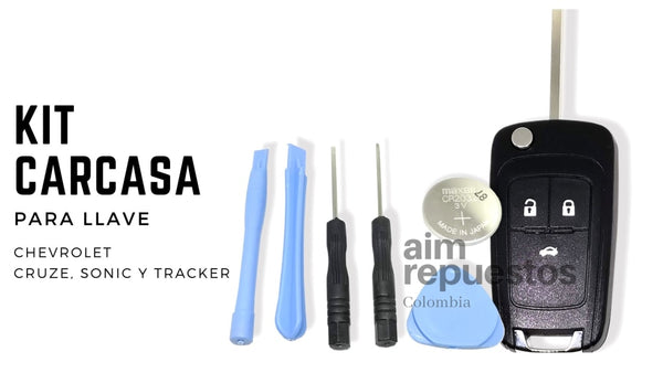 Carcasa Llave Cruze, Sonic, Tracker Original Gm 3 o 2 Botones - Aim Repuestos Colombia