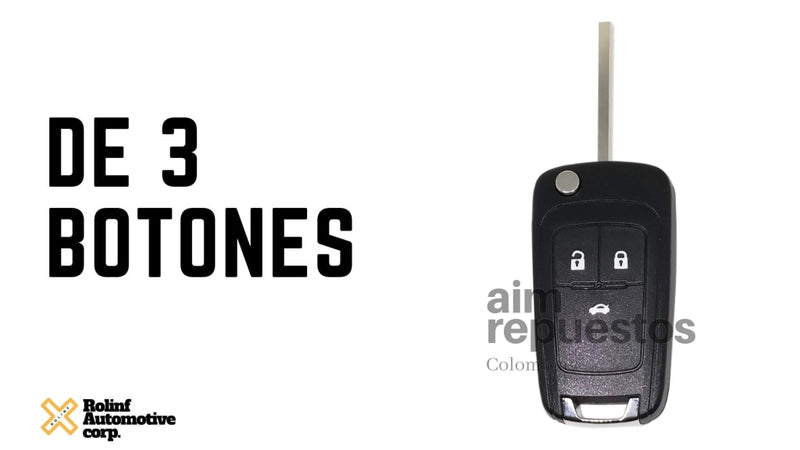 Carcasa Llave Cruze, Sonic, Tracker Original Gm 3 o 2 Botones - Aim Repuestos Colombia